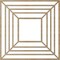 Ekena Millwork Raven Wood Fretwork Pierced Ceiling Medallion, Hickory, 20"OD x 7 3/8"ID x 3/8"T CMWP20X20X0375RAHI - alternate 2